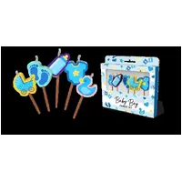 Baby Boy Novelty Candle Pack - Pk 5