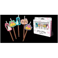 Mr & Mrs Novelty Candle Pack - Pk 5