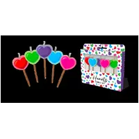 Hearts Novelty Candle Pack - Pk 5