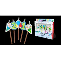 21st Birthday Novelty Candle Pack - Pk 5