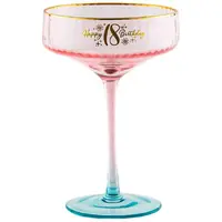 18th Fluted Pink Coupe Glass (300 ml)