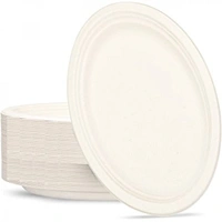 Sugarcane Oval Plates (32x26cm) - Pk 50