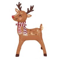 Christmas Reindeer Standing Foil Balloon (100cm)