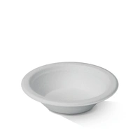 12oz. White Sugarcane Bowls - Pk 50