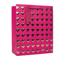 Gold Hearts Gift Bag Large (26 x 32.4 x 12cm)