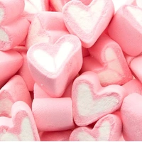 Pink & White Heart Marshmallows (800g)