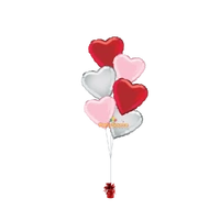 Love in Bloom - Filled Helium Balloon Bouquet