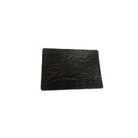 Black Rectangular Melamine Platter (20x14x2.5cm)