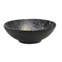 Black Pewter Finish Melamine Bowl (30cm)