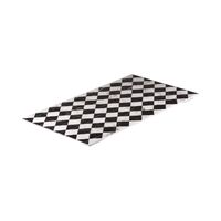 Large Checkered Rectangle Melamine Platter (53x32cm)
