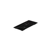 Medium Black Marble-Look Rectangle Melamine Platter (32x17cm)