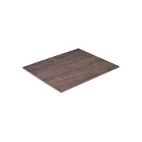Dark Wood-Look Melamine Rectangle Platter (32x26cm)