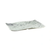 Pebble Finish Curved Rectangle Melamine Platter (28x19cm)