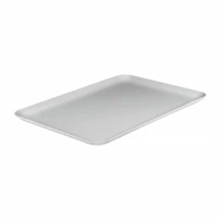 Large White Wide Rim Rectangle Melamine Platter (44x22cm)