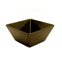 Black Square Melamine Bowl (18x18x8.5cm)