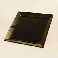 Black Square Melamine Platter (25x25cm)