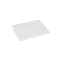 White Rectangle Melamine Platter w/ Lip (30x24x2cm)