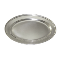 Small Stainless Steel Oval Platter (30cm)