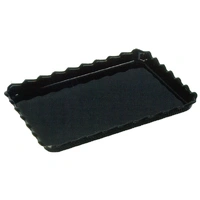 Tulip Edge Black Melamine Tray (31x41x3cm)