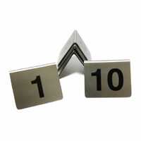 Stainless Steel Table Numbers 1-10 (Pack of 10)