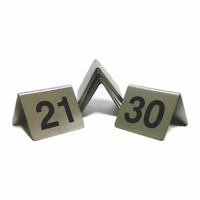 Stainless Steel Table Numbers 21-30 (Pack of 10)