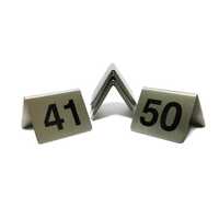 Stainless Steel Table Numbers 41-50 (Pack of 10)